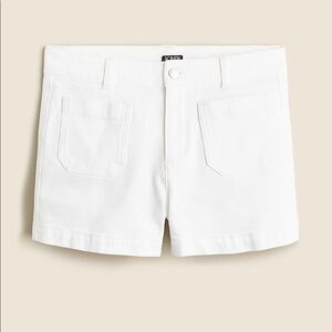 J crew white patch pocket denim shorts sZ8 nwt